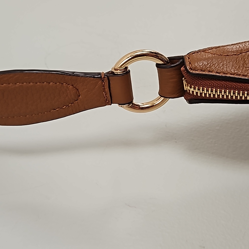 MICHAEL KORS Lydia Brown Pebbled Leather Hobo- Like NEW - Picture 4 of 13